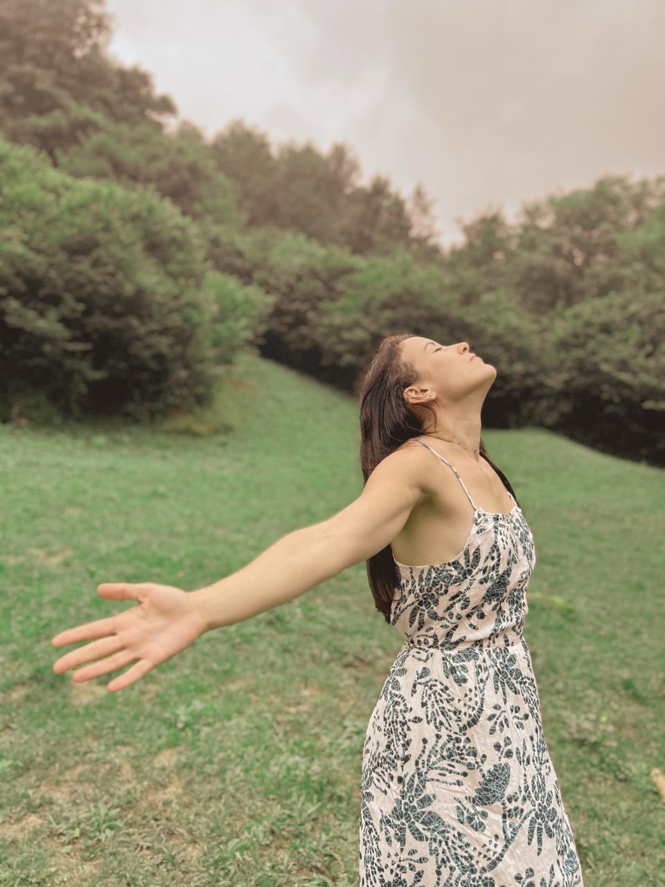 Cristina en la naturaleza